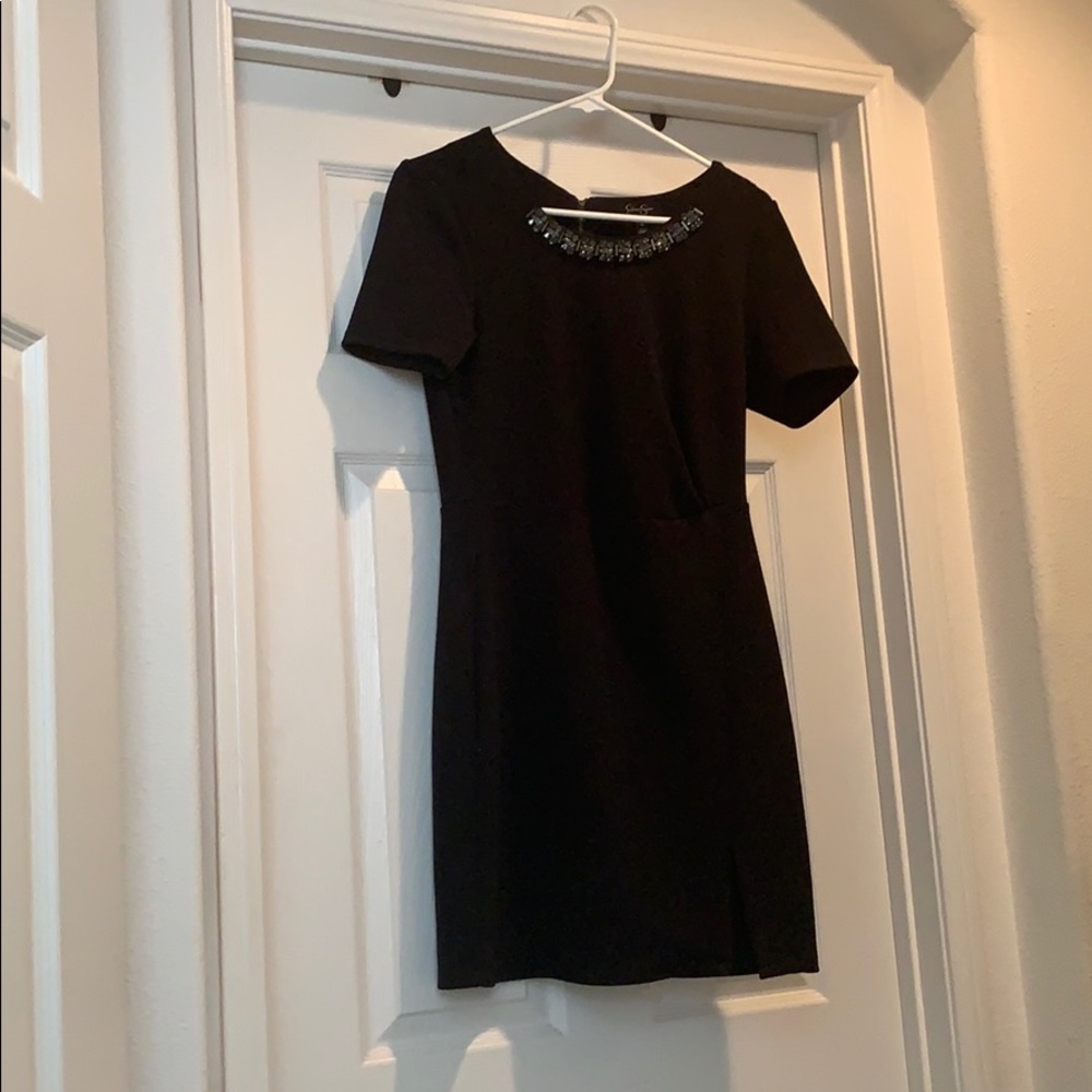 Jessica Simpson Black short sleeve cocktail dress